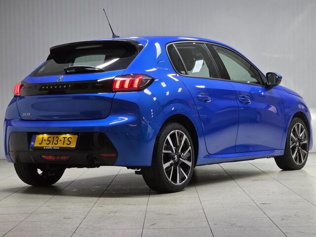 Peugeot 208 1.2 PureTech Allure/ D-Riem verv: 96.000 KM!/ Virtual Cockpit/ 17'' LMV/ Keyless-GO/ Lane-Assist./ Half-Leder/ Groot Navi/ Apple + Android/ DAB+/ Clima/ Cruise/ Armsteun/ Multi. LEDER. Stuur.
