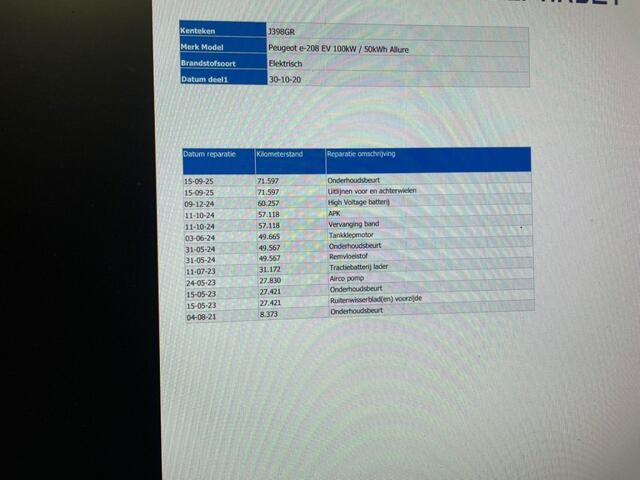 Peugeot 208 e-208 Allure 50 kWh - Panorama, Digital Cockpit, Carplay, Navi, Cruise, Half Leer, Camera