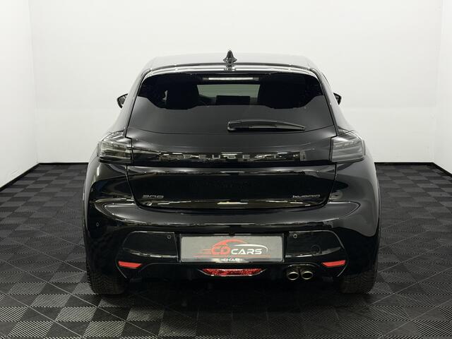 Peugeot 208 Hybrid 145 e-DCS6 GT 360 Camera, Half leder, Navi, Keyless start, Rijstrook correctie, Virtual desk, Sfeerverlichting, Lichtmetalen velgen