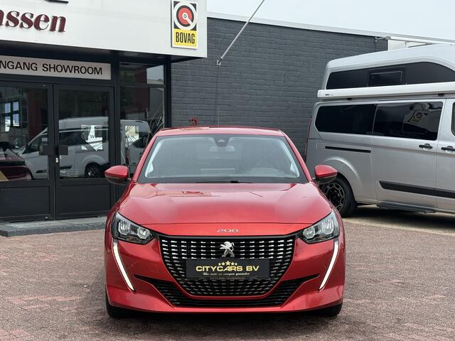 Peugeot 208 1.2 PureTech Blue Lease Allure automaat 131 pk org nl auto nap logisch navi camera climate ctr cruise ctr led half leder/stof lmv 17 inch dealer onderhouden