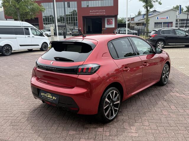 Peugeot 208 1.2 PureTech Blue Lease Allure automaat 131 pk org nl auto nap logisch navi camera climate ctr cruise ctr led half leder/stof lmv 17 inch dealer onderhouden