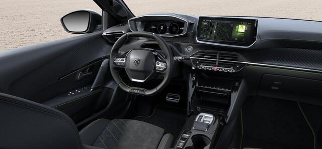 Peugeot 208 1.2 Hybrid 145 e-DCS6 GT | NIEUW UIT VOORRAAD LEVERBAAR | AUTOMAAT | Alcantara Bekleding| Adaptive Cruise Control | Draadloze telefoonlader | Keyless Entry/Start | Navigatie | Climate Control | Apple Carplay & Android Auto | Parkeercamera Voor & Achter | 