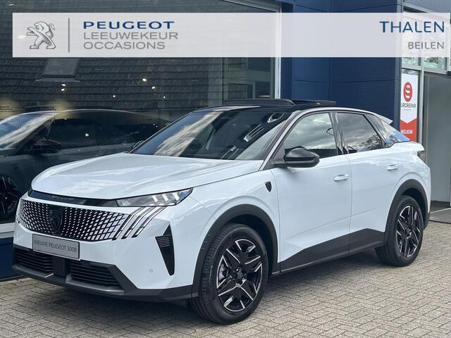 Peugeot 3008 1.2 Hybrid 145 GT | Bouwjaar 2025 | Panorama Schuif-/Kanteldak | FOCAL Premium Audio | Alcantara Stoelen | Panorama Navigatie | Stoel & Stuurverwarming | Elektrische Kofferklep | Keyless Entry | Full LED Verlichting | 19" Lichtmetalen Velgen |