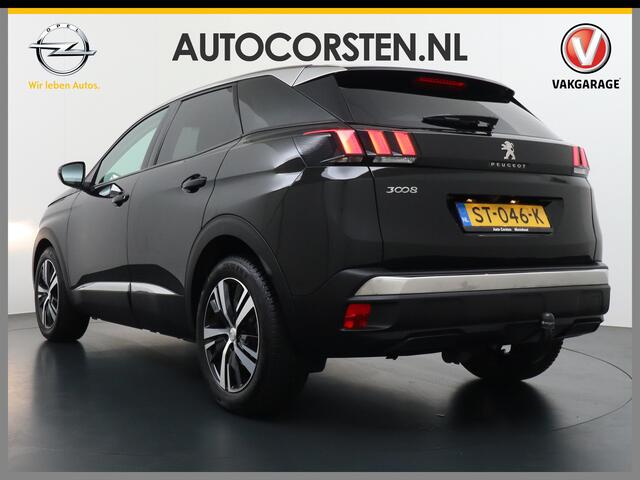 Peugeot 3008 1.6-E-THP 165PK AUT. Navi Adapt-Cruise Apple Carplay Android 1/2 Leer 18" Ecc 360°Camera Trekhaak PDC Elek.Achterklep DAB Connect Blue Premium Led Keyless Lane Departure Privacy Glas Regen-Lichtsensor Pack Drive Assist Pack City 1 Bluetooth Lmv 18" ¤40.00