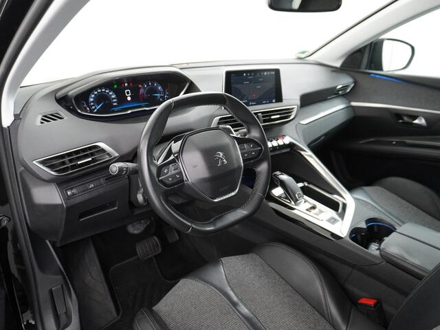 Peugeot 3008 1.6-E-THP 165PK AUT. Navi Adapt-Cruise Apple Carplay Android 1/2 Leer 18" Ecc 360°Camera Trekhaak PDC Elek.Achterklep DAB Connect Blue Premium Led Keyless Lane Departure Privacy Glas Regen-Lichtsensor Pack Drive Assist Pack City 1 Bluetooth Lmv 18" ¤40.00