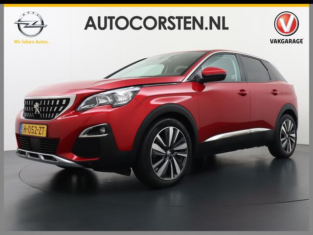 Peugeot 3008 T131PK AUT-8 Elek.Stoel+Memory+Verwarmd Trekhaak Navi Cruise Apple Carplay Android 19" Ecc 360°Camera PDC Elek.Achterklep DAB Connect Blue Premium Led Keyless Lane Departure Privacy Glas Regen-Lichtsensor Draadloze lader Pack City Bluetooth Nieuwprijs ¤39