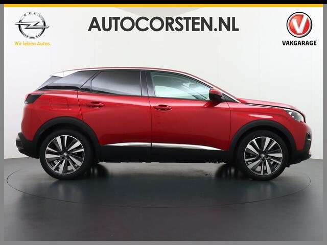 Peugeot 3008 T131PK AUT-8 Elek.Stoel+Memory+Verwarmd Trekhaak Navi Cruise Apple Carplay Android 19" Ecc 360°Camera PDC Elek.Achterklep DAB Connect Blue Premium Led Keyless Lane Departure Privacy Glas Regen-Lichtsensor Draadloze lader Pack City Bluetooth Nieuwprijs ¤39