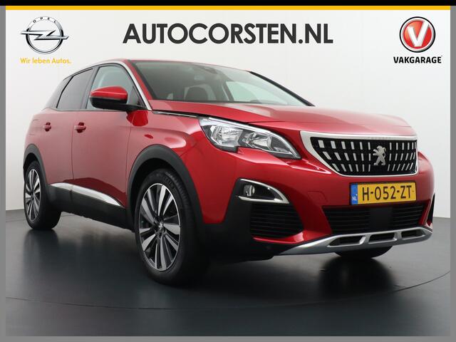 Peugeot 3008 T131PK AUT-8 Elek.Stoel+Memory+Verwarmd Trekhaak Navi Cruise Apple Carplay Android 19" Ecc 360°Camera PDC Elek.Achterklep DAB Connect Blue Premium Led Keyless Lane Departure Privacy Glas Regen-Lichtsensor Draadloze lader Pack City Bluetooth Nieuwprijs ¤39
