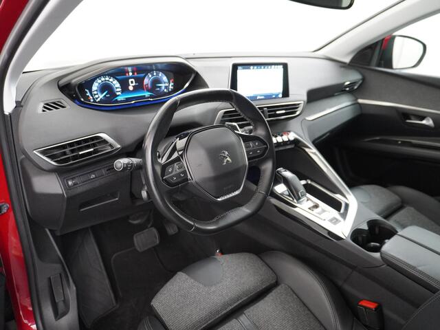 Peugeot 3008 T131PK AUT-8 Elek.Stoel+Memory+Verwarmd Trekhaak Navi Cruise Apple Carplay Android 19" Ecc 360°Camera PDC Elek.Achterklep DAB Connect Blue Premium Led Keyless Lane Departure Privacy Glas Regen-Lichtsensor Draadloze lader Pack City Bluetooth Nieuwprijs ¤39