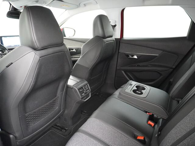 Peugeot 3008 T131PK AUT-8 Elek.Stoel+Memory+Verwarmd Trekhaak Navi Cruise Apple Carplay Android 19" Ecc 360°Camera PDC Elek.Achterklep DAB Connect Blue Premium Led Keyless Lane Departure Privacy Glas Regen-Lichtsensor Draadloze lader Pack City Bluetooth Nieuwprijs ¤39
