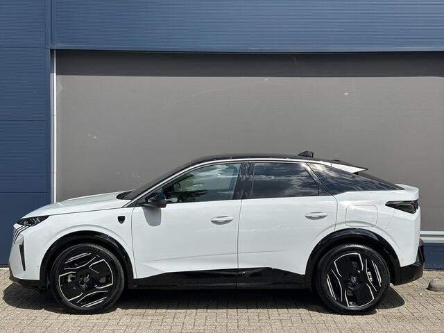 Peugeot 3008 e-3008 GT Avantage 210 PK 73 kWh | 525 KM WLTP | Volledig Lederen Bekleding | LED Matrix Verlichting | Navigatie | 20" Lichtmetalen Velgen | 360 Graden Camera | Dode Hoek Detectie | Adaptieve Cruise Control | Stoelverwarming + Massage + Ventilatie | Hoge 