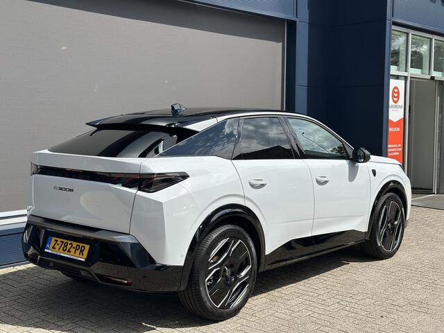 Peugeot 3008 e-3008 GT Avantage 210 PK 73 kWh | 525 KM WLTP | Volledig Lederen Bekleding | LED Matrix Verlichting | Navigatie | 20" Lichtmetalen Velgen | 360 Graden Camera | Dode Hoek Detectie | Adaptieve Cruise Control | Stoelverwarming + Massage + Ventilatie | Hoge 
