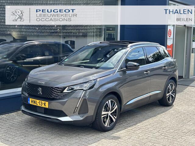 Peugeot 3008 1.6 HYbrid 225 GT | Slechts 13800 KM Gereden | Automaat | Panorama Schuif-/Kanteldak | All Season banden | Afneembare Trekhaak 13 polig 1250KG | Navigatie | Camera | Adaptieve Cruise Control | Hoge Zitpositie | Climate Control | LED Verlichting | Keyless 