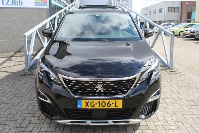 Peugeot 3008 1.2 PureTech GT Line Panoramadak/Dodehoek detectie/Navigatie/Virtual cockpit/Apple carplay/Achteruitrijcamera/Elektrische achterklep/Stoelverwarming/Trekhaak/Keyless/CLimate control/19'' Lichtmetalen velgen.
