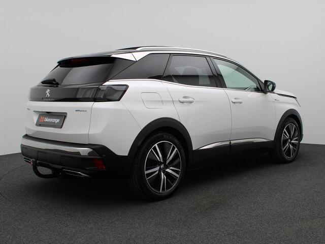 Peugeot 3008 1.6 HYbrid4 GT 300PK Aut8 Pano-Schuifdak, Cruise Controle, Volleder, Memorystoel met massagefunctie, Side Assist, Achteruitrijcamera, Focal Audio, Keyless, Stoelverwarming, Trekhaak, 19" LM Velgen