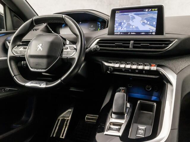 Peugeot 3008 1.6 HYbrid 225 GT Line 225Pk Automaat (APPLE CARPLAY, GROOT NAVI, LEDER, 360 CAMERA, KEYLESS, GETINT GLAS, SPORTSTOELEN, LANE ASSIST, ZWART HEMEL, LED KOPLAMPEN, NIEUWSTAAT)