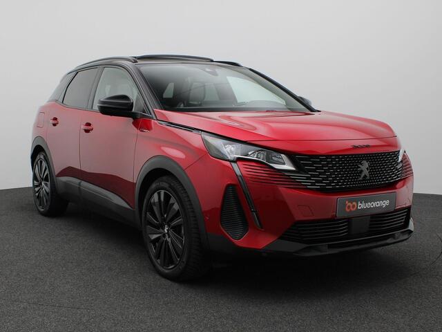 Peugeot 3008 1.6 HYbrid4 Blue Lease GT 300PK Aut8 Pano-Schuifdak, Adaptieve Cruise Controle, 360gr. Camera, Stoelverwarming, Elektr. Achterklep, Trekhaak, 19" LM Velgen