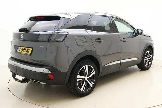 Peugeot 3008 1.2 PureTech GT | 130PK | AUTOMAAT | 1400 KG Trek Gewicht | Trekhaak | Stoelverwarming Voor | Adaptief Cruise Control | Dodehoek Detectie | Lendensteun | Parkeer Sensoren rondom |