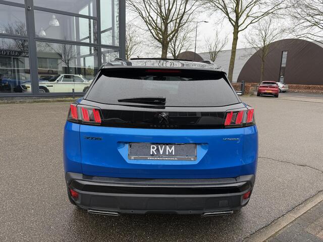 Peugeot 3008 1.6 HYbrid4 300 GT BLACK OPTIC BOMVOL! 22.000KM!| BLACK| STOEL VERWARMING | MASSAGE STOELEN | ELEKT. STOELEN MET GEHEUGEN | ADAPTIVE CRUISE | 12MND BOVAG GARANTIE | ELEKT. ACHTERKLEP | PANO DAK | FOCAL AUDIO|