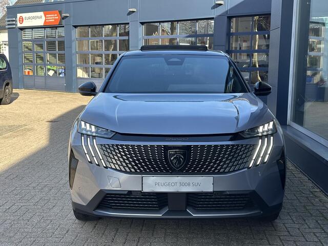 Peugeot 3008 1.2 Hybrid 145 PK GT | Meest Complete Uitvoering | Panorama Schuif-/Kanteldak | FOCAL Audio | Elektrische Kofferklep | Keyless Entry | 360 Graden Camera | Dode Hoek Detectie | Navigatie | Full LED Verlichting | Stoel- Stuur- & Voorruitverwarming | All Sea