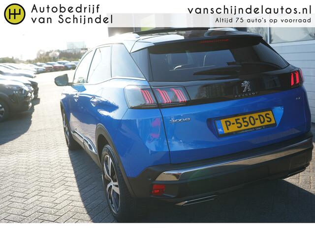 Peugeot 3008 1.2 PURETECH GT ORIGINEEL NEDERLANDS MET NIEUWE DISTRIBUTIERIEM!!! PANORAMADAK ADAPTIEVE CRUISE CAMERA LEDER ANDROID/APPLECARPLAY NAVI 18INCH ELECTR.KLEP PDC V+A FULL LED ENZ...