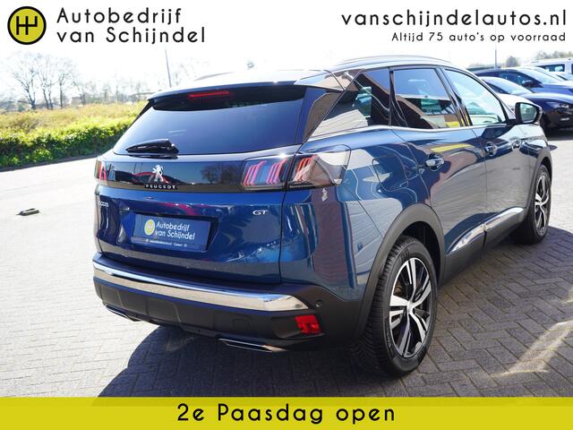 Peugeot 3008 1.2 PURETECH 131PK AUTOMAAT GT PACK LUXE PERFECT ONDERHOUDEN OKT 2021 LUXE LEDER 4X ZGAN ALL SEASON BANDEN ZWARTE HEMEL ADAPTIEVE CRUISE CAMERA ANDROID-APPLECARPLAY VIRTUEEL COCKPIT FULL LED STOELVERWARMING ENZ...