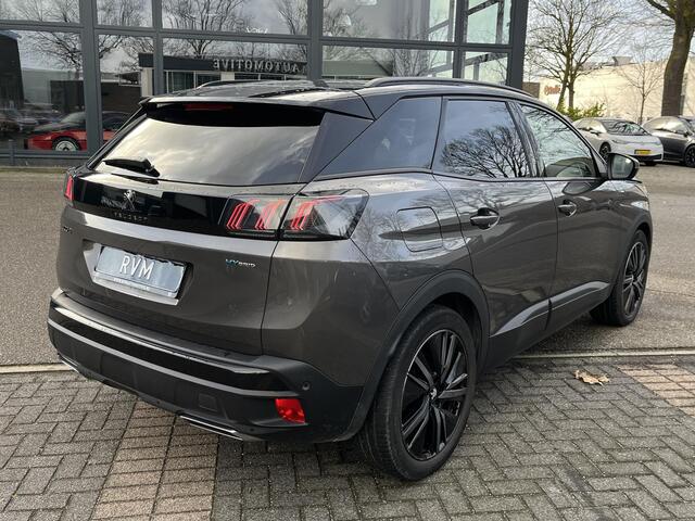 Peugeot 3008 1.6 HYbrid 225 GT Pack Business PANO | BLACK PACK | CAMERA VOOR + ACHTER | ADAPTIVE CRUISE | DODE HOEK SENSOR | ELEK. ACHTERKLEP | STOELVERWARMING| FOCAL AUDIO