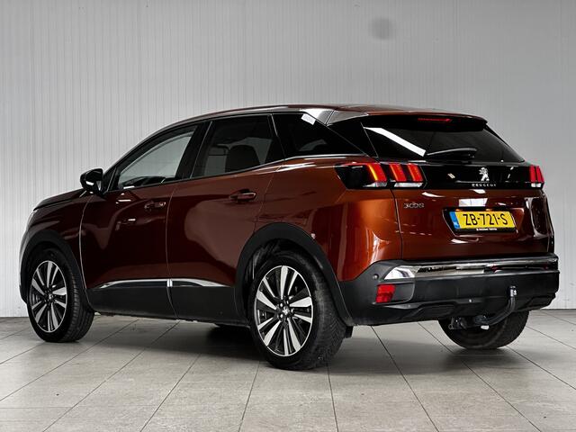 Peugeot 3008 1.2 PureTech Allure/ D-Riem verv: 118.000 KM!/ Trekhaak/ Half-Leder/ 19'' LMV/ Extra getint glas/ Keyless/ Elek. Kofferklep/ Apple + Android/ Navi/ Clima/ Cruise/ Bluetooth/ Multi. LEDER. Stuur/ PDC V+A/ Chroom.
