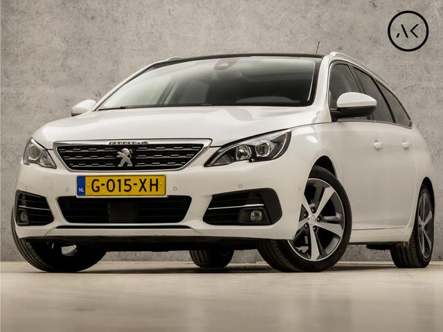 Peugeot 308 SW 1.2 PureTech Sport Automaat (PANORAMADAK, APPLE CARPLAY, STOELVERWARMING, ADAPTIVE CRUISE, SPORTSTOELEN, KEYLESS, GETINT GLAS, TREKHAAK, 360 CAMERA, NIEUWSTAAT)