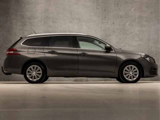 Peugeot 308 SW 1.2 PureTech Sport Automaat (PANORAMADAK, APPLE CARPLAY, GROOT NAVI, 360 CAMERA, GETINT GLAS, LEDEREN SPORTSTOEELN, LANE ASSIST, CRUISE, NIEUWSTAAT)