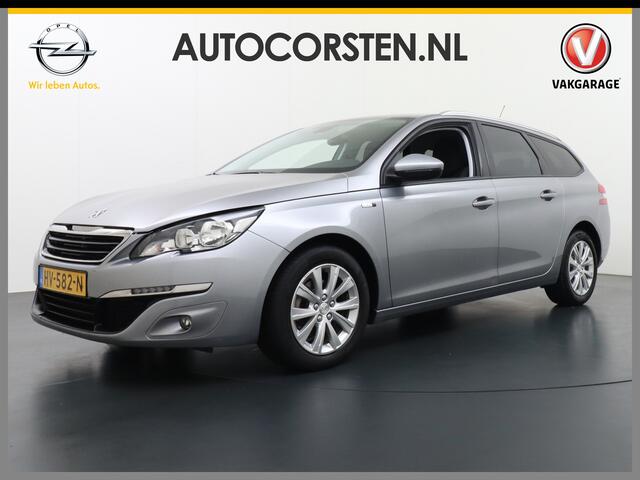 Peugeot 308 SW 1.2T 111PK Navi Ecc Trekhaak Cruise Control Pdc DAB+ Bluetooth Regen-Lichtsensor Led Style PureTech Connect Apps Lmv 16" Privacy Glas Slechts 1.165KG Keurig onderhouden!