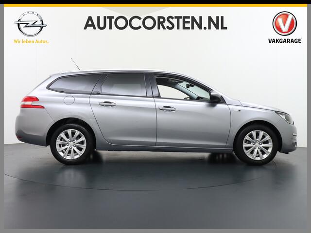 Peugeot 308 SW 1.2T 111PK Navi Ecc Trekhaak Cruise Control Pdc DAB+ Bluetooth Regen-Lichtsensor Led Style PureTech Connect Apps Lmv 16" Privacy Glas Slechts 1.165KG Keurig onderhouden!