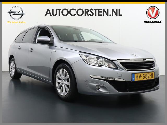 Peugeot 308 SW 1.2T 111PK Navi Ecc Trekhaak Cruise Control Pdc DAB+ Bluetooth Regen-Lichtsensor Led Style PureTech Connect Apps Lmv 16" Privacy Glas Slechts 1.165KG Keurig onderhouden!