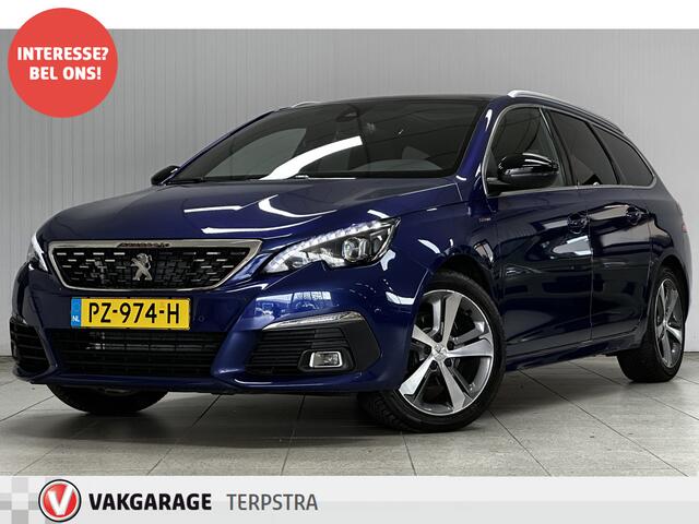 Peugeot 308 SW 1.2 PureTech GT-line/ D-Riem verv. 64.000KM!/ Pano-Dak!/ Camera/ LED Koplampen/ 17''LMV/ DAB+/ Apple+Android/ Clima/ Navi/ Cruise/ Bluetooth/ Multi.LEDER.Stuur/ Elek.Pakket/ Isofix/ PDC V+A.