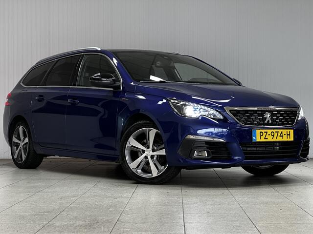 Peugeot 308 SW 1.2 PureTech GT-line/ D-Riem verv. 64.000KM!/ Pano-Dak!/ Camera/ LED Koplampen/ 17''LMV/ DAB+/ Apple+Android/ Clima/ Navi/ Cruise/ Bluetooth/ Multi.LEDER.Stuur/ Elek.Pakket/ Isofix/ PDC V+A.