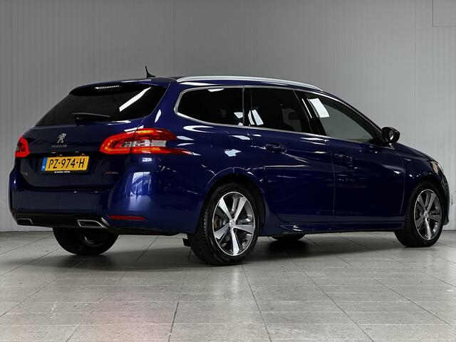 Peugeot 308 SW 1.2 PureTech GT-line/ D-Riem verv. 64.000KM!/ Pano-Dak!/ Camera/ LED Koplampen/ 17''LMV/ DAB+/ Apple+Android/ Clima/ Navi/ Cruise/ Bluetooth/ Multi.LEDER.Stuur/ Elek.Pakket/ Isofix/ PDC V+A.