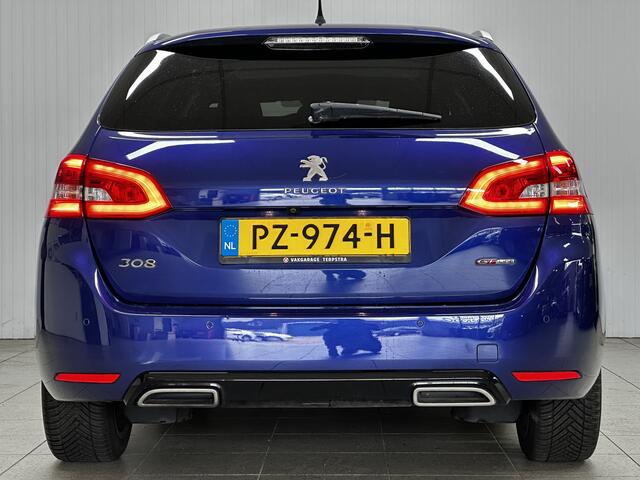 Peugeot 308 SW 1.2 PureTech GT-line/ D-Riem verv. 64.000KM!/ Pano-Dak!/ Camera/ LED Koplampen/ 17''LMV/ DAB+/ Apple+Android/ Clima/ Navi/ Cruise/ Bluetooth/ Multi.LEDER.Stuur/ Elek.Pakket/ Isofix/ PDC V+A.