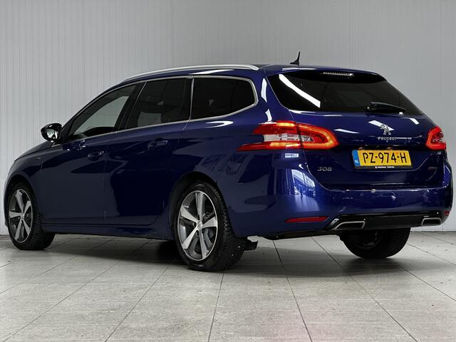 Peugeot 308 SW 1.2 PureTech GT-line/ D-Riem verv. 64.000KM!/ Pano-Dak!/ Camera/ LED Koplampen/ 17''LMV/ DAB+/ Apple+Android/ Clima/ Navi/ Cruise/ Bluetooth/ Multi.LEDER.Stuur/ Elek.Pakket/ Isofix/ PDC V+A.