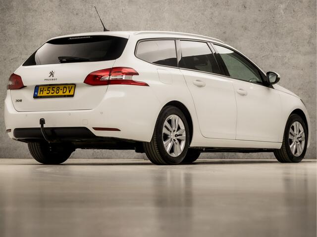 Peugeot 308 SW 1.2 PureTech Sport (PANORAMADAK, APPLE CARPLAY, GROOT NAVI, 360 CAMERA, TREKHAAK, LEDER, SPORTSTOELEN, PARKEERSENSOREN, GETINT GLAS, CRUISE, NIEUWE APK, NIEUWSTAAT)