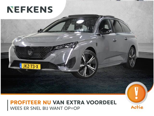 Peugeot 308 SW 1.6 Plug-in Hybrid 180PK GT | 1ste eigenaar | AUTOMAAT | Schuifkanteldak | LEER/Alcantara | Stoelverwarming | FOCALSOUND | Adaptive Cruise Control | Camera | Trekhaak | Dodehoekdetectie | Sfeerverlichting | Isofix | Privacy Glass |