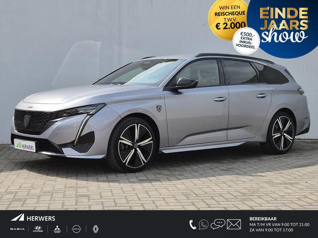 Peugeot 308 SW Hybrid 136 e-DCS6 GT Automaat / Apple Carplay Android Auto / Navigatie / Adaptief cruise control / Keyless Entry/Start / Rondomzicht camera / Lichtmetalen wielen 18" /