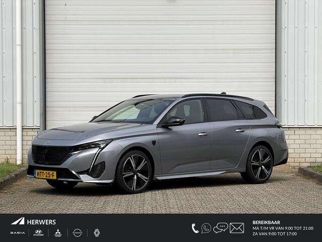 Peugeot 308 SW Hybrid 136 e-DCS6 GT Automaat / Apple Carplay Android Auto / Navigatie / Adaptief cruise control / Keyless Entry/Start / Rondomzicht camera / Lichtmetalen wielen 18" /