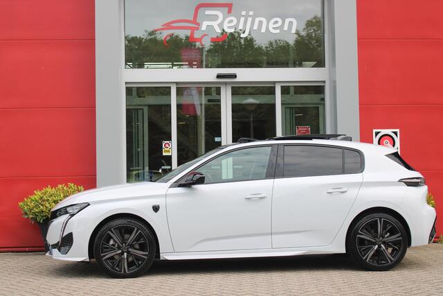 Peugeot 308 1.2 Hybrid 145PK AUTOMAAT GT | PANORAMA SCHUIF/KANTEL DAK | AFNEEMBARE TREKHAAK | NAVIGATIE | SENSATION PACK: FOCAL HIFI SYSTEM (PREMIUM HIFI SYSTEEM MET 10 SPEAKERS)/DRAADLOZE TELEFOONLADER | 360° VISION & DRIVE ASSIST PLUS PACK: ACHTERUITRIJCAMERA 360° 