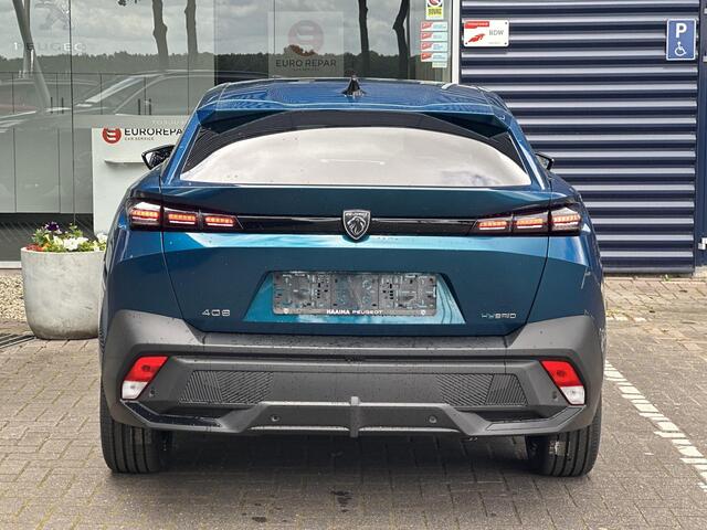 Peugeot 408 1.6 HYbrid 225 EAT8 Allure Avantage | AGR comfortstoelen | Apple Carplay/Android Auto | Stoelverwarming | Draadloze telefoonlader | Adaptive Cruise Control | Full LED | Navigatie | Keyless Entry/Start | Parkeercamera/-sensoren (voor/achter) |