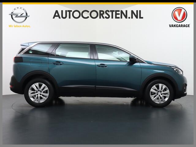 Peugeot 5008 T131PK Autom. 7-Persoons Trekhaak Apple Carplay Android Auto Navi 360°Camera Ecc Cruise Blue Executive DAB+ Pack City Regen-Lichtsensor Verkeersbordlezer Rijstrooksensor Connected services Verkeersbord detectie