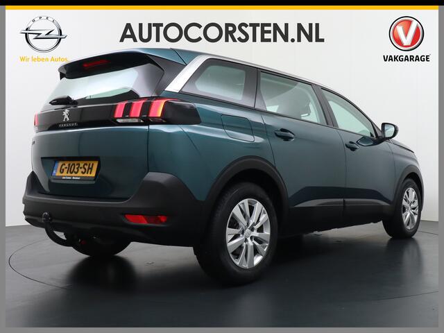Peugeot 5008 T131PK Autom. 7-Persoons Trekhaak Apple Carplay Android Auto Navi 360°Camera Ecc Cruise Blue Executive DAB+ Pack City Regen-Lichtsensor Verkeersbordlezer Rijstrooksensor Connected services Verkeersbord detectie