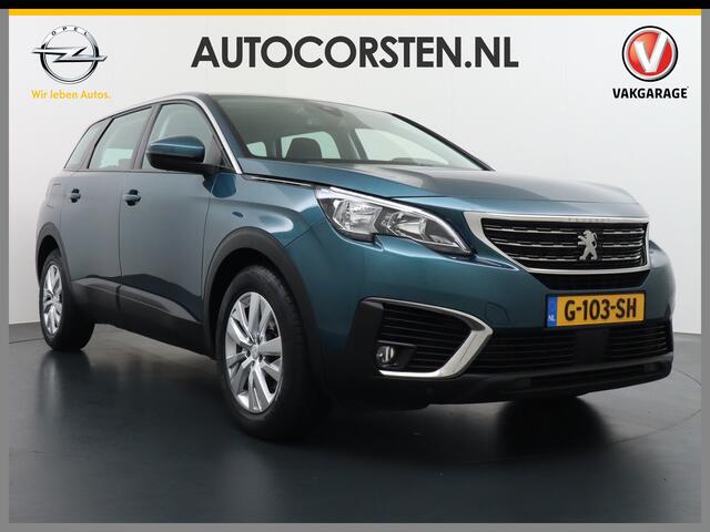 Peugeot 5008 T131PK Autom. 7-Persoons Trekhaak Apple Carplay Android Auto Navi 360°Camera Ecc Cruise Blue Executive DAB+ Pack City Regen-Lichtsensor Verkeersbordlezer Rijstrooksensor Connected services Verkeersbord detectie