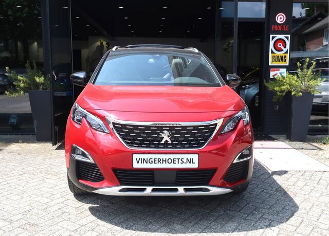 Peugeot 5008 130 Pk Sportieve *** GT-Line *** 7-Persoons Benzine * Navigatie * 7 Stoelen * Schuifdak Elektr bed. * Achteruitrij Camera * 1/2 Lederen Interieur * Start Button * Dodehoek Bewakingssysteem * Vingerhoets; Vierde Generatie Eersteklas Service !