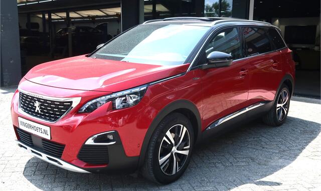Peugeot 5008 130 Pk Sportieve *** GT-Line *** 7-Persoons Benzine * Navigatie * 7 Stoelen * Schuifdak Elektr bed. * Achteruitrij Camera * 1/2 Lederen Interieur * Start Button * Dodehoek Bewakingssysteem * Vingerhoets; Vierde Generatie Eersteklas Service !