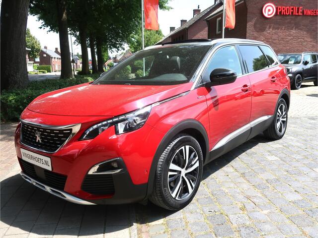 Peugeot 5008 130 Pk Sportieve *** GT-Line *** 7-Persoons Benzine * Navigatie * 7 Stoelen * Schuifdak Elektr bed. * Achteruitrij Camera * 1/2 Lederen Interieur * Start Button * Dodehoek Bewakingssysteem * Vingerhoets; Vierde Generatie Eersteklas Service !